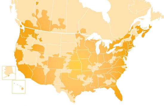 map of North America CertaPro